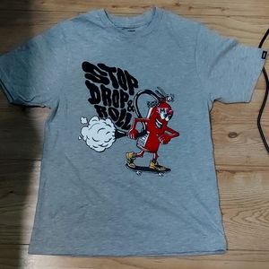 Kid grey Van's shirt with print